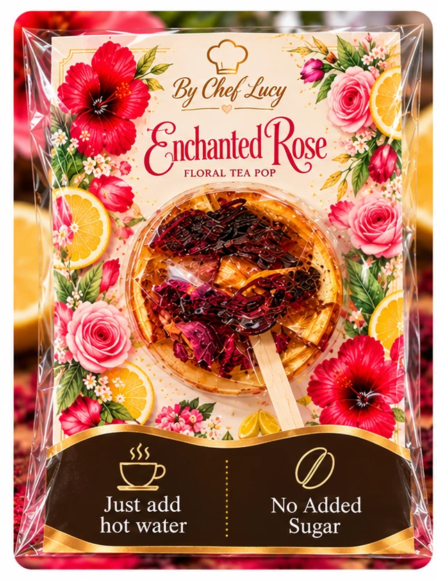 Enchanted Rose floral tea infusion